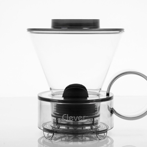 CLEVER Dripper Pour Over Coffee Maker Glass Style Hot & Cold Brew #4 18 Ounce - Picture 5 of 10